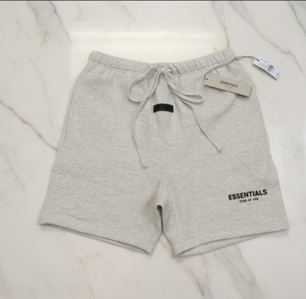 White oatmeal shorts