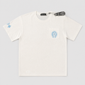 White and blue T-shirt